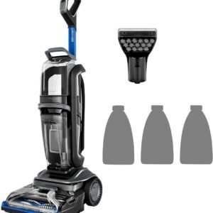 BISSELL Revolution HydroSteam, Nettoyeur Vapeur, Shampouineuse avec Technologie HydroSteam, Nettoyeur de Tapis, Moteur Puissant de 1300W, Nettoyeur Canapé Tissu,Tapis,Tapisserie et Escaliers, 3670N