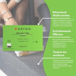 Détergent DUSTGO Aloe Vera : nettoyage textile écologique et efficace