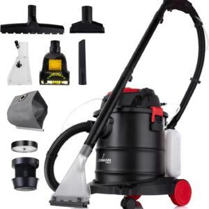 LEHMANN Ultrawash Aspirateur de Lavage 4 en 1 | Aspirateur pour Tapis et Meubles rembourrés | Aspirateur sans Sac avec réservoir de 20 litres | Nombreux Accessoires Inclus