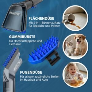 Shampouineuse MONZANA 400W Aspirateur laveur portable Nettoyeur pour canapé