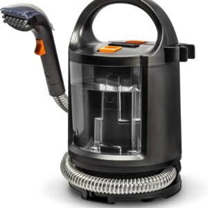 Shampouineuse 400W avec pulvérisateur - Nettoyeur textile à main avec réservoir, injecteur extracteur, détacheur laveur, aspire et nettoie canapés, tissus, moquettes, sièges auto, tapis, câble 5m