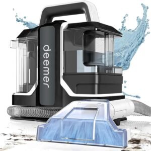Deemer Shampouineuse Portable- Aspirateur Laveur pour Tapis, Canapé, Tapisserie et Intérieur de Voiture- Aspirateur Voiture avec 750 W de Puissance