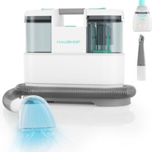 HAUSHOF StainZapper Pro, Shampouineuse Canapé avec Moteur Puissant de 450 W, Injecteur Extracteur, Nettoyeur de Tapis Portable pour Meubles, Voiture, Tissus, Moquettes, Animaux, 38,5 * 19,6 * 30 CM