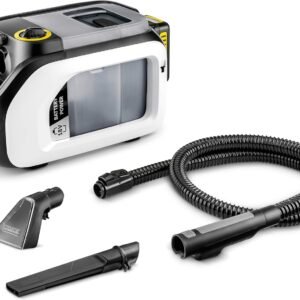 Kärcher SE 3-18 Compact Blanc Shampouineuse Aspirateur Canapé Moquette sans Fil, Puissance: 200W, Surface: 6,5m², Autonomie Batterie: 12-24 Min, Réservoir d'eau: 1,6 l, Batterie 18V Non Incluse