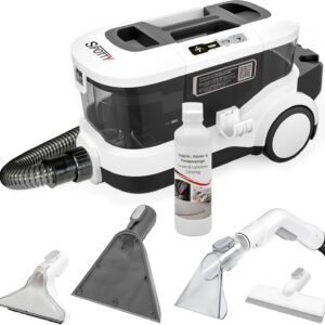 SPOTTY shampouineuse canape | nettoyeur tapis, moquettes et canapé | puissance d'aspiration de 170 mbar pour un nettoyage en profondeur | nettoyeur canapé tissu | aspirateur laveur canapé [67 dB]