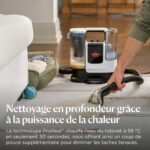 BISSELL SpotClean ProHeat Advanced, Shampouineuse, Shampouineuse Canapé Compact Multi-surfaces, Nettoyeur Canapé Tissu Moteur 1125W, Triple Nettoyage tâches tenaces, Filaire, 3924N