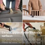 BISSELL SpotClean ProHeat Advanced, Shampouineuse, Shampouineuse Canapé Compact Multi-surfaces, Nettoyeur Canapé Tissu Moteur 1125W, Triple Nettoyage tâches tenaces, Filaire, 3924N