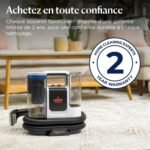 BISSELL SpotClean ProHeat Advanced, Shampouineuse, Shampouineuse Canapé Compact Multi-surfaces, Nettoyeur Canapé Tissu Moteur 1125W, Triple Nettoyage tâches tenaces, Filaire, 3924N