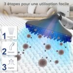 Kitcanis Shampouineuse 600W 78dB 15KPa Nettoyeur Canapé Tissu apporter 4 Tête de Remplacement pour Tapis, Moquettes, Meubles, Tissus, Poils d’animaux, Voiture & Plus Encore