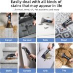 Slevoo Shampouineuse Canapé – Puissant Moteur 450 W Aspirateur Nettoyeur de Tapis pour canapé, Tapis, Rembourrage, Voiture